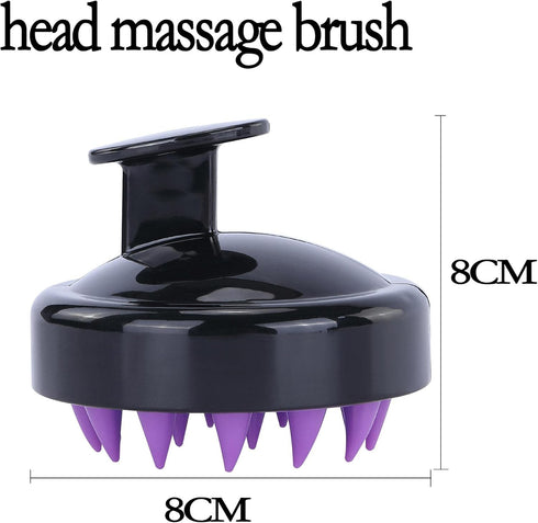 2PCS Scalp Massager Shampoo for Hair Care and Head Relaxation, Ergonomic Scalp Cleanser/Exfoliator for Stress Relief and Dandruff Head Circulation...
