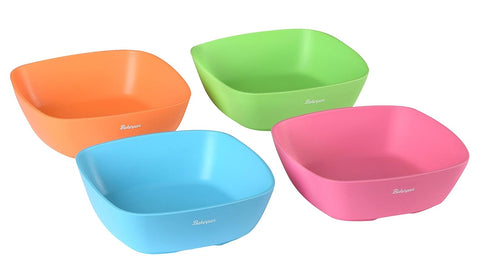 Bakerpan Silicone Bowls for Babies, Toddlers Bowls, Camping Bowls, Travel Bowls - Set of 4 (Multi)...