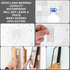 Double Sided Adhesive Hooks|20 Pack + 4 Pack Wall Hanger Holder|13.2lb Max | Self Adhesive Hooks for Bathroom, Kitchen, Office Hanging...