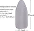 Small Ironing Board Cover Scorch Resistant, Cotton Iron Cover with Padding Heat Reflective Heavy Duty Pad … (Grey arrow, 12.5"x32")...