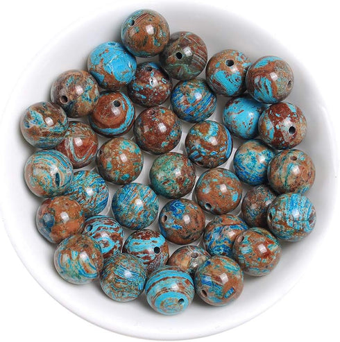 6MM Crazy Blue Lace Agate Beads for Jewelry Making Semi Precious Gemstone Round Loose Stone Beads for Bracelets Handwork Business...