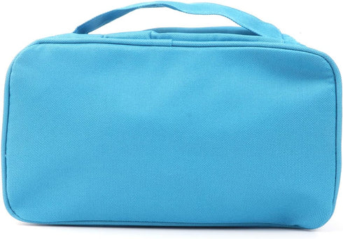 First Aid Bag First Aid Kit Empty Medical Storage Bag Red Trauma Bag for Emergency First Aid Kits Car Workshop Cycling Outdoors (Blue Handle)...