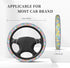 Cute Retro Groovy Flower Boho Hippie Steering Wheel Cover for Women Girls Car Decorations Auto Steering Wheel Cover Universal 15 Inch Fit...