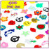 Hanaive 400 Pcs Rubber Band Bracelet Charms Summer Rubber Loom Band Charms Silicone Bracelet Charms Colorful Jewelry Making Kit DIY Necklace Brace...