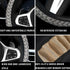 15 Inch Car Steering Wheel Cover, Anti-Slip Non-Slip Breathable Elastic Soft Comfortable Automotive Steering Wheel Protector Cover for Men Women, ...
