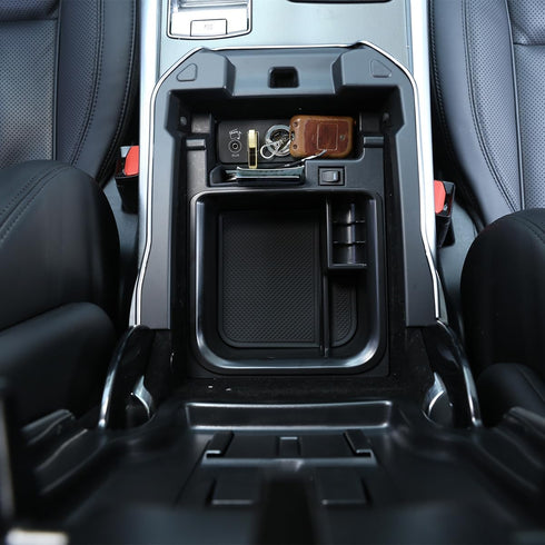 for Land Rover Range Rover Vogue/Sport 2013-2017 ABS Car Center Console Armrest Storage Box Phone Tray Glove Organizers Box,with Refrigerator...