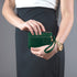 Women's Leather Coin Purse, Small Coin Purse for Women, Small Zipper Coin Purse with Double Zipper Detachable Wrist Strap Coin Purse for Women Coi...