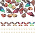 FASHEWELRY Resin Butterfly Wing Earring Making Kit 24pcs Fairy Wing Charms with Gold Foil & 20pcs Ear Hooks & 30pcs Jump Rings for Bohemia Drop Ea...