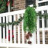 Artificial Hanging Vine, Weeping Willow Plastic Plants Greenery Leaves Fake Plant Faux Ivy Garland UV Resistant for Indoor Outdoor Garden Door Wal...
