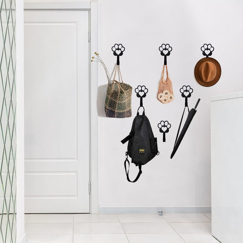 6 PCS Dog Paw Shaped Dog Leash Hook for Wall, Metal Leash Holder Wall Mounted Hanger for Coat Key Entryway Hallway Kitche Office...