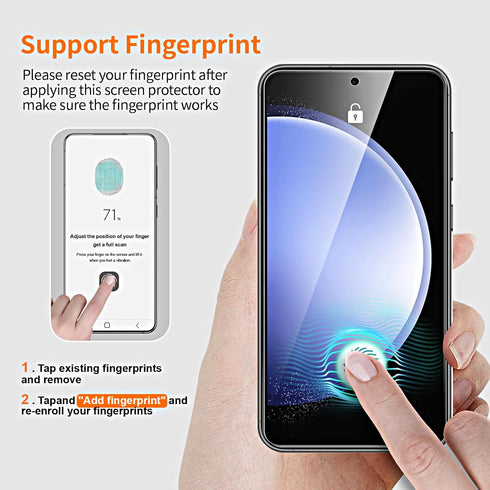 3 Pack for Samsung Galaxy S23 FE 5G Tempered Glass Screen Protector with 3 Pack Camera Lens Protector, Ultra-Thin Anti Scratch, Touch Sensitive, 9...