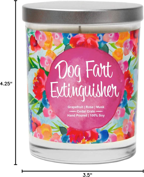 Dog Fart Extinguisher - Funny Scented Candles, Dog Farts Candle, Dog Mom Gifts, Funny Dog Lovers Gifts for Women, Gag Gift, Dog Grandma, Mothers D...