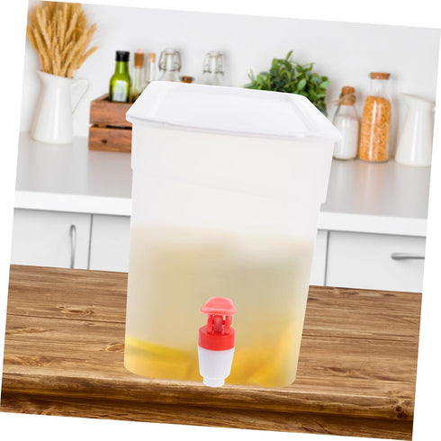 1pc Cold Water Bottle Fridge Lemonade Bucket 3.5L Drink Dispenser for Fridge Beverage Dispenser for Fridge Lemon Pitcher Holder Refrigerator Kettl...