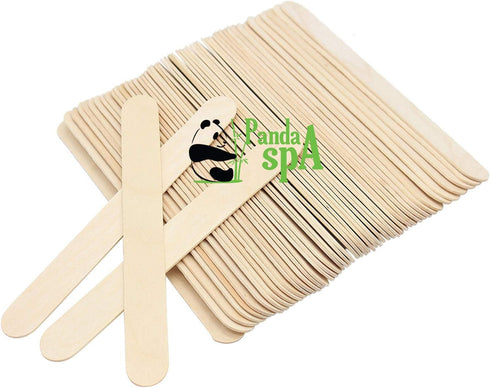 PandaSpa 100 Pieces Jumbo Craft Sticks, Premium Natural Wood for Building, Mixing, and Creating Craft Projects, Size 6 x 3/4...