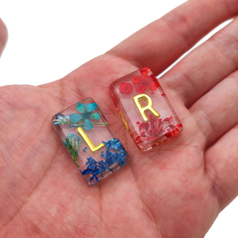 ASVP Shop X-Ray Markers Flower Resin with Lead Letters - includes Adhesive Strips Your X-Ray Markers - Extra Strength - Reusable & Washable...