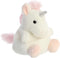 Aurora® Adorable Palm Pals™ Sassy Unicorn™ Stuffed Animal - Pocket-Sized Play - Collectable Fun - White 5 Inches...
