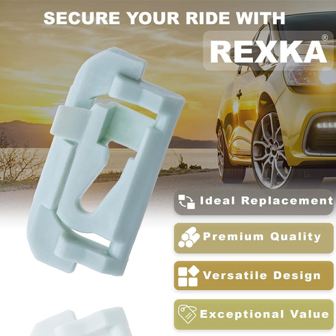 Rexka 30pcs Windshield Rear Glass Trim Clips for GM 1654047 Monte Carlo, El Camino, & Malibu 1978-1988 G-Body Rear Window Molding Clips...