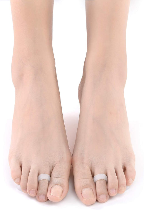 DOMG Gel Hammer Toe Crest Cushions, Right/Left Hammertoe Gel Support Pads, Straightener and Corrector for Curled, Curved, Crooked, Overlapping, Cl...