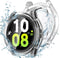 Miimall Waterproof Case for Samsung Galaxy Watch 4 & 5 40mm Protective Bumper Case with Tempered Glass Screen Protector, No Fog Hard PC Cover for ...