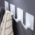 DELITON Adhesive Towel Hooks/Bathroom Wall Hooks - White Heavy Duty Self Adhesive Hooks Stick on Hanging Robes Coats Clothes for Bedroom Kitchen D...