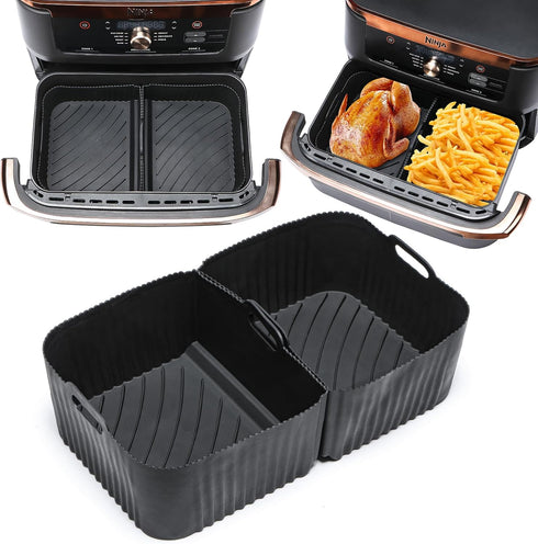 Air Fryer Silicone Liners for Ninja DZ071 7qt Megazone/instant Versazone 9qt?Reusable Air Fryer Accessories ?BPA Free Platinum Silicone Air Fryer ...