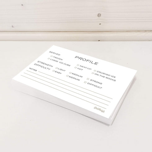 48 Cocktail Recipe Cards, 4 x 6 inches, Double Sided for Bartenders, Drinks and Mixology...