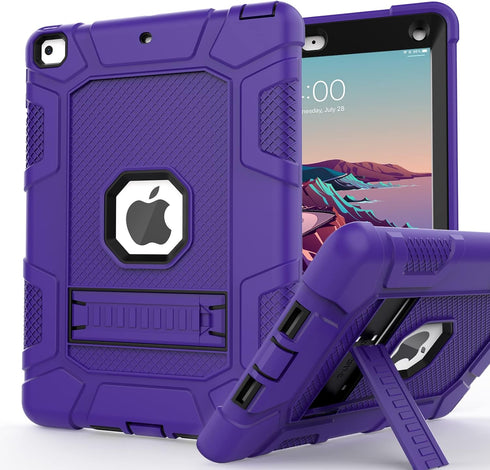 iPad Mini 5 Case, iPad Mini 4 Case, Hybrid Three Layer Armor Shockproof Rugged Drop Protection Cover Case Built with Kickstand for iPad Mini 4/5 7...