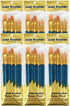 6 Pack 60 Pcs Nylon Hair Paint Brushes Set, Blue Artist Paint Brushes for Acrylic, Oil Watercolor, School Students Painting Set...