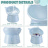 Zhehao 2 Pieces Plastic Raised Bowl Tilted 15 Degrees Elevated Cat Food and Water Bowls Set Anti Vomit Dog Kitten Food Dishes Pet for Cats and Sma...