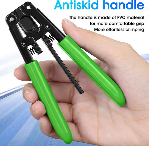 ?2pcs?green Fiber optic Drop stripper for 3.0 mm x 2.0 mm fiber optic cable stripper FTTH cold joint tool Leather wire stripper Fiber optic stripp...