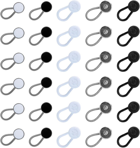 30pcs, Collar Extenders,Elastic Button Extender for Dress Shirts,Invisible Neck Extender, Button Extenders for Men and Woman for Dress, Shirts,Sui...