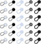 30pcs, Collar Extenders,Elastic Button Extender for Dress Shirts,Invisible Neck Extender, Button Extenders for Men and Woman for Dress, Shirts,Sui...
