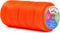Mandala Crafts Orange Flat Waxed Thread for Leather Sewing - 197 Yds 210D 1mm Polyester Leather Thread String Waxed Cord for Leatherwork, Beading,...