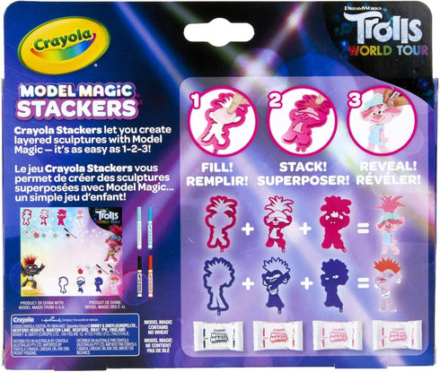 Crayola Trolls World Tour Model Magic Stackers, Trolls 2, Trolls Craft Kit, Gift for Kids, Ages 5, 6, 7, 8...