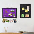 Purple Bulletin Boards Cork Board with Felt, 15"x11" Small Display Pin Board Vision Board for Walls, Jewelry, Notes, Collection, Photos, Office, W...
