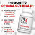 10X Health Probiotics - Immune Support Supplement & Probiotics for Digestive Health w/Lactobacillus Acidophilus, Rhamnosus & Bifidobacterium Longu...