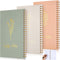 Lewtemi 3 Pieces Left Handed Notebook 8 x 5 Inch Lefty Spiral Notebooks Wire Bound Paper Left Handed Journal for School College Subject Office Wor...