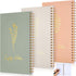 Lewtemi 3 Pieces Left Handed Notebook 8 x 5 Inch Lefty Spiral Notebooks Wire Bound Paper Left Handed Journal for School College Subject Office Wor...
