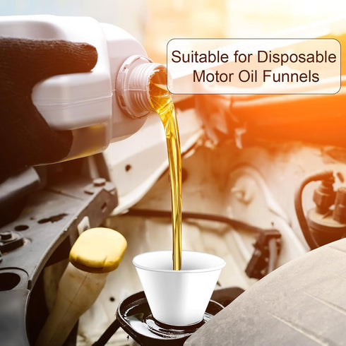 30pcs Funnels for Automotive Use, Single Use Oil Paper Cone Funnel Motor Oil Funnel Oil Change Car Multi-Purpose Funnels for Engine Oil Coolant Wa...