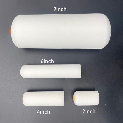 9" Paint Roller Cover, Foam Roller Covers, High Density Foam Paint Rollers, Paint Roller Kit for Painting House, Walls, Ceilings, Doors, Furniture...