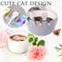 Cat Spoon Coffee Teaspoon, PBIEHSR Stainless Steel Hanging Cup Tea Spoon Two Different Lengths Dessert Scoop for Stirring Drink Mixing Milkshake J...
