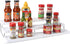 3 Tier Spice Rack Organizer - Expandable 3-Level Seasoning & Spice Organization for Cabinet, Pantry, Kitchen Countertop - Adjustable Length with S...