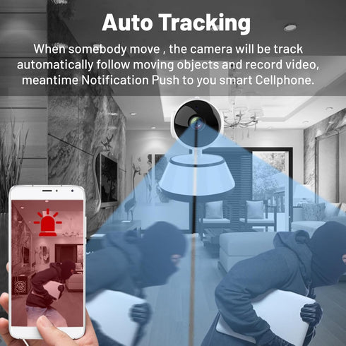 Indoor Surveillance Camera, 24/7 Alert V380 PRO Camera for Baby, Night, Secure Local & Cloud Storage, 2 Way Talk, APP, 5X Digital Zoom...