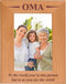 CustomGiftsNow Oma - To the world you're one person but to us you are the world - Engraved Wood Picture Frame (4x6 Vertical)...