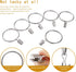 Lansian 20pcs Rustproof Drapery Matte Stainless Steel Metal Curtain Rings with Clips,Tension Curtain Hangers Clips, Decorative Curtain Rod Window,...