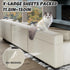 ?NO PINS Pain? Cat Scratch Furniture Protector Thicken Self-Adhesive Single Side Couch Protector from Cat Claws,Furniture Protectors from Cats Scr...