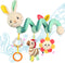 Spiral Car Seat Toys - Hanging Toys - Stroller Toys for Babies - Best Gift for 0 3 6 9 12 Months Baby (White Rabbit)...