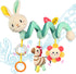 Spiral Car Seat Toys - Hanging Toys - Stroller Toys for Babies - Best Gift for 0 3 6 9 12 Months Baby (White Rabbit)...