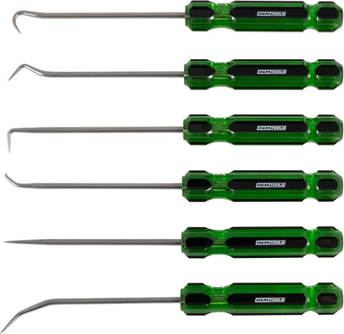 OEMTOOLS 26545 6 Piece Hook And Pick Set With Acetate Handle, Hook Tool And Pick Tool, Vehicle Pick And Hook Set, Pick Tool Set For Mechanics...