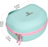 Hard Travel Case for Riwbox CT-7 CT-7S / iClever HS01 / FosPower Cat Ear LED Light Kids Wireless Headphones, Protective Carrying Storage Bag (Pink...